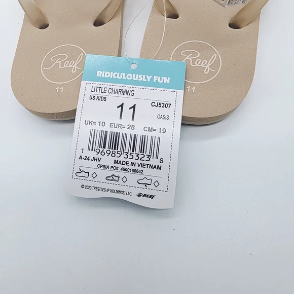 Reef Little Charming Oasis Sandals Toddler Girl Size 11‎ NEW - Picture 5 of 6